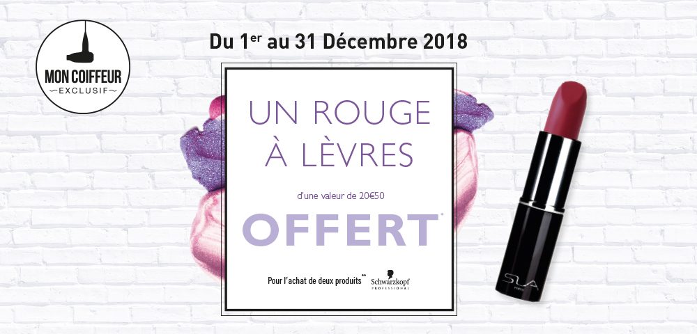 Un rouge à lèvres offert !